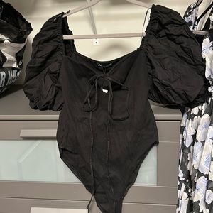 Zara puff sleeve body suit